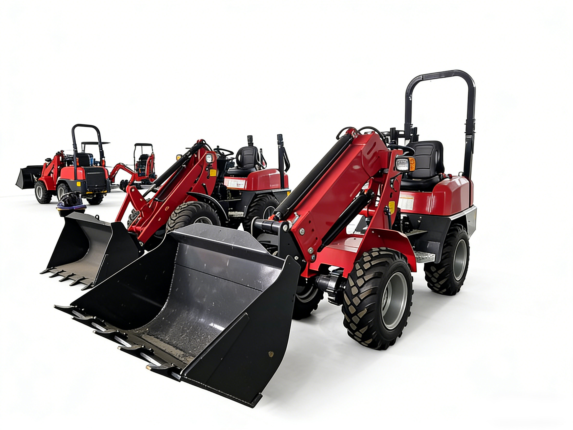 2Ton Telescopic Arm Loader wit - Farming Agriculture Equipment ulasan dan harga