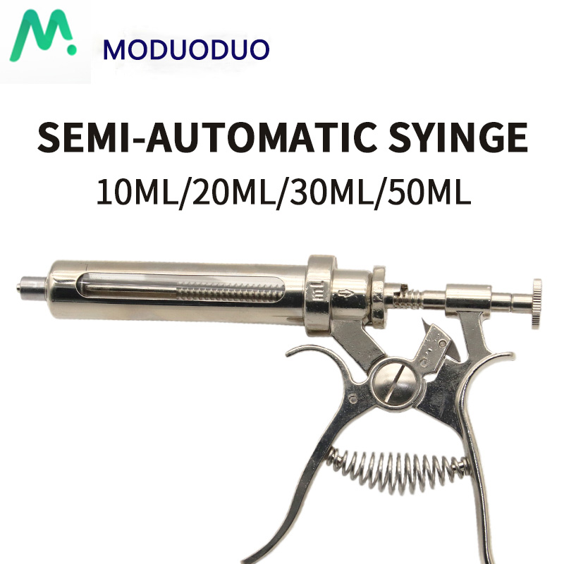 1PC 10ml 20 ml 30ml 50ml Metal - Veterinary Syringe Gun ulasan dan harga
