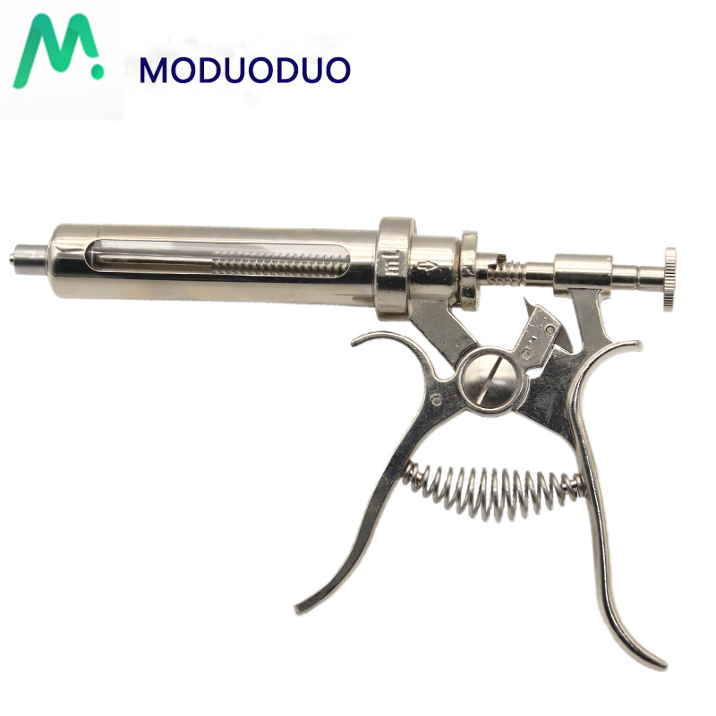 1PC 10ml 20 ml 30ml 50ml Metal - Veterinary Syringe Gun ulasan dan harga