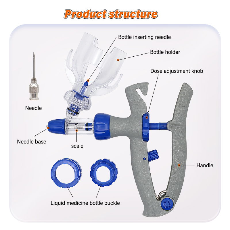 1/2/5ml Automatic Continuous S - Veterinary Syringe Gun ulasan dan harga
