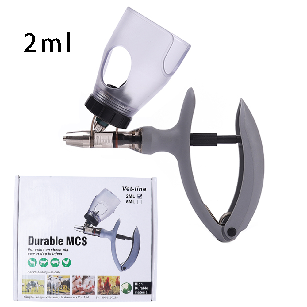1 Pc 2/5ml Poultry Automatic S - Veterinary Syringe Gun ulasan dan harga